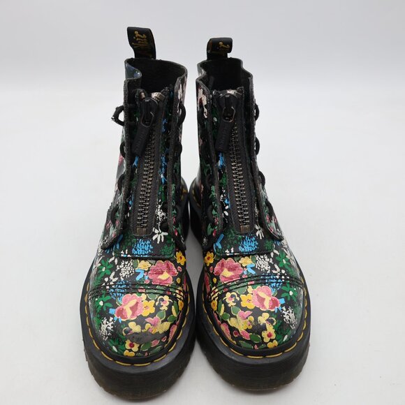 Doc Dr. Martens Sinclair Hi Floral Platform Boot Women's Size 5 Lace up Zip - Picture 2 of 12